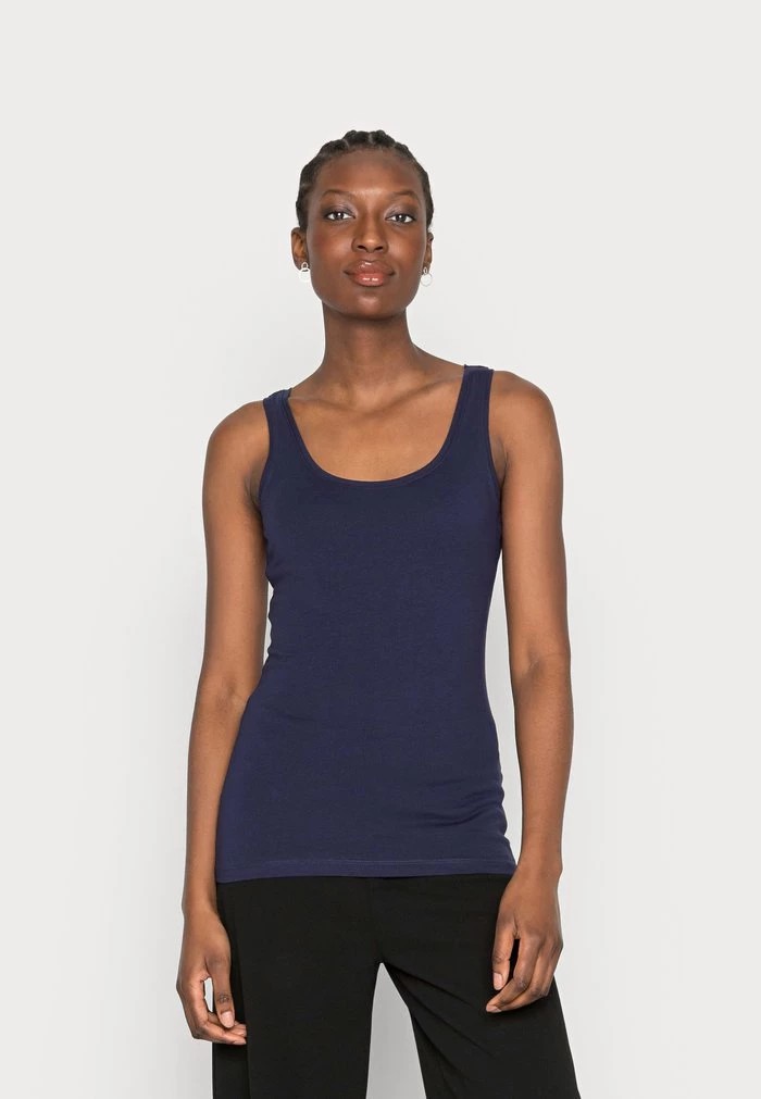 T-Shirt ANNA FIELD Anna Field Basic Tank 3er Pack Bleu Marine Femme | XMB-9808868